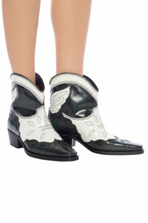 Leather ankle boots with cut-outs, zdjęcie 2 Leather ankle boots with cut-outs od Ganni